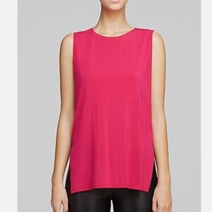 HELMUT LANG NWOT Faint Jersey Sleeveless Top in Fuchsia Size Medium‎ Open Back